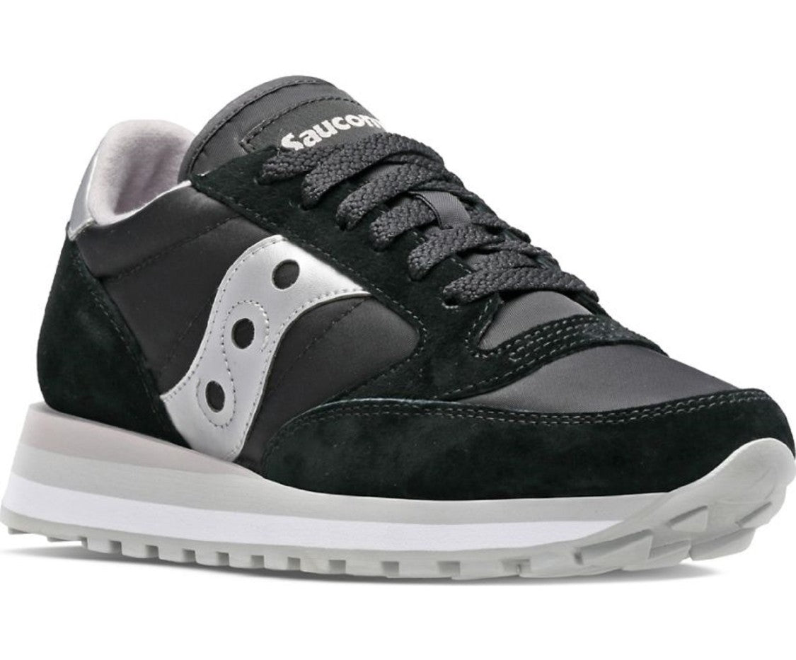 Saucony Leather Fabric Triple Midsole Lace-Up Shoes