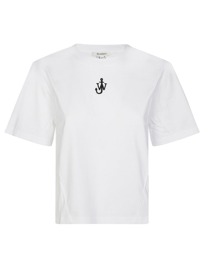 J. W. Anderson Relaxed-Fit Cropped T-Shirt With Embroidered Logo