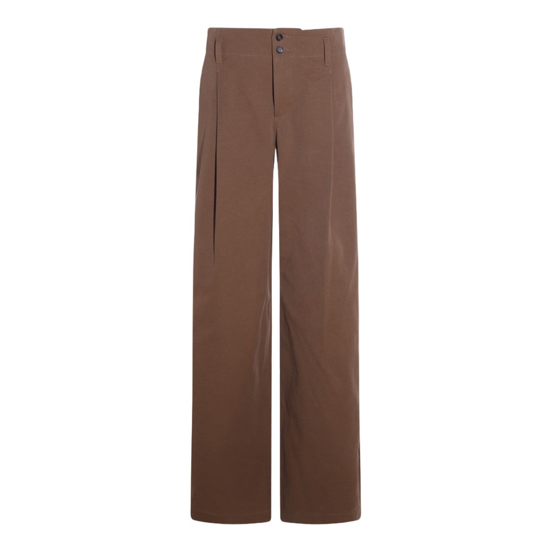 Chloé High-Waisted Straight-Leg Trousers With Textured Finish