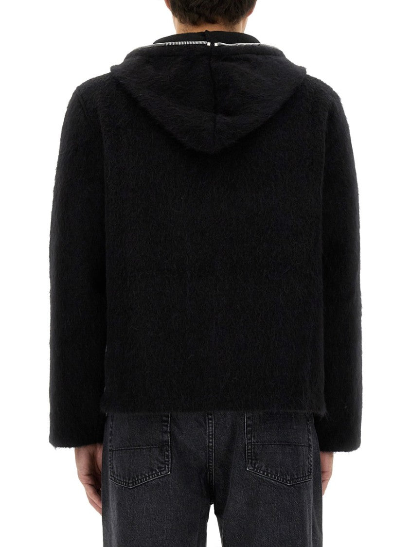 Our Legacy Zip-Front Cardigan With Textured Knit