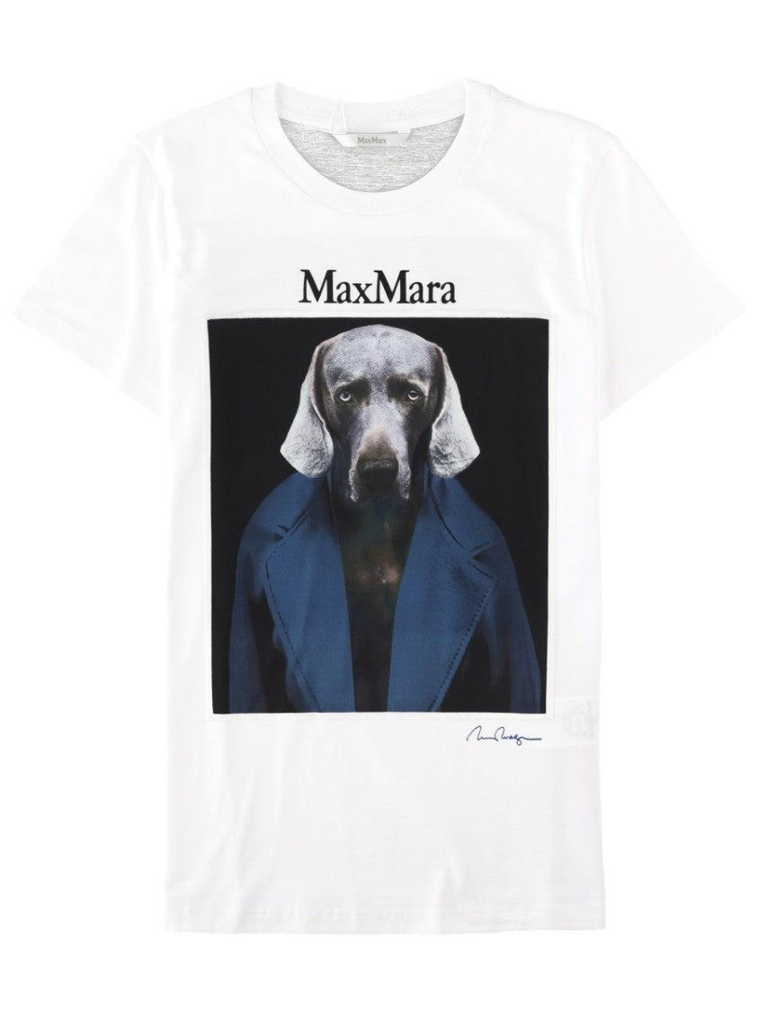Max Mara Graphic Print Cotton T-Shirt