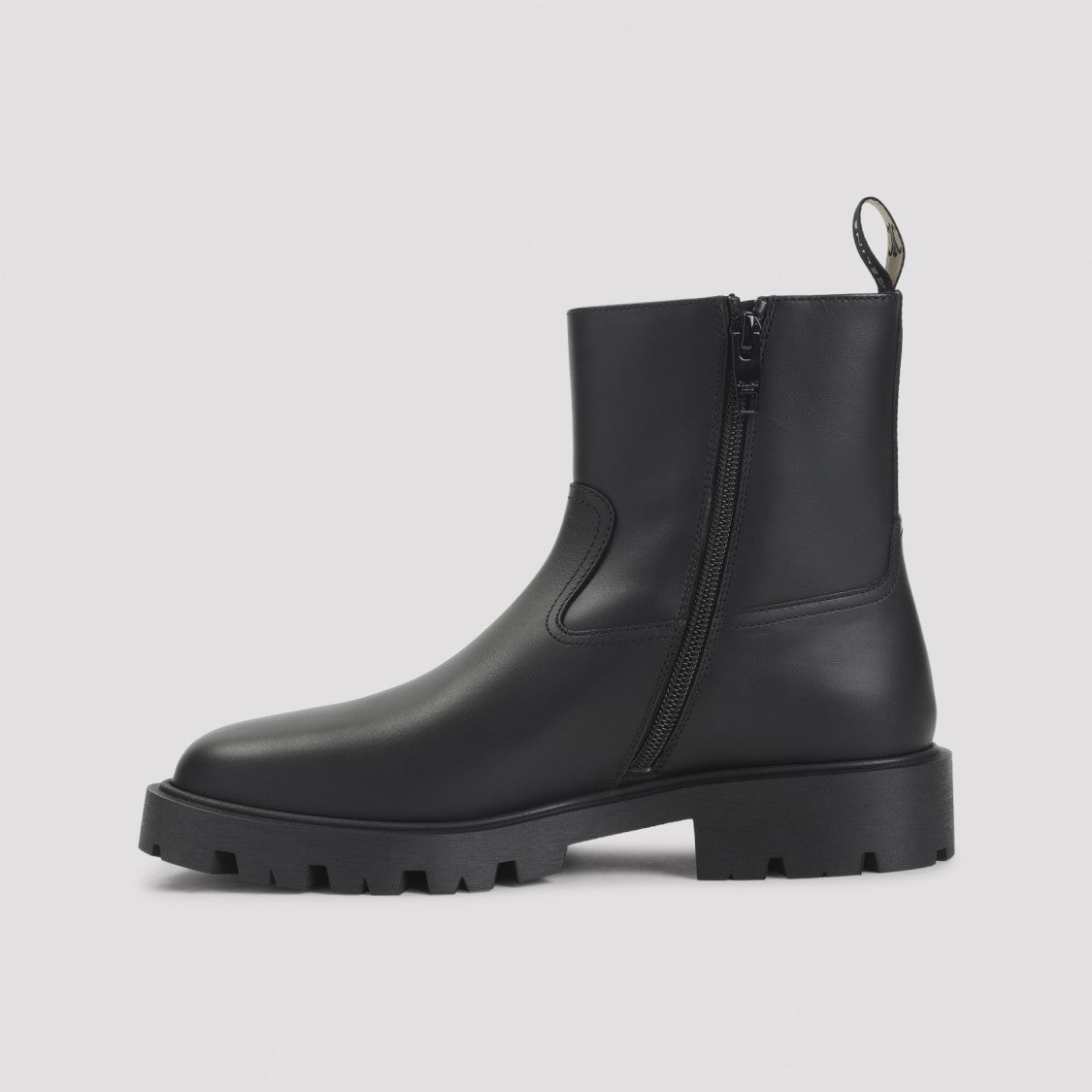 Celine Black Calf Leather Ankle Boots