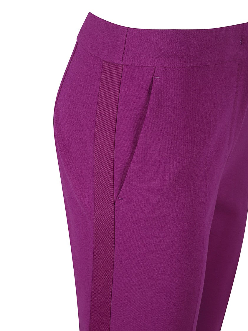 Max Mara Straight-Leg Tailored Trousers With Subtle Pleats