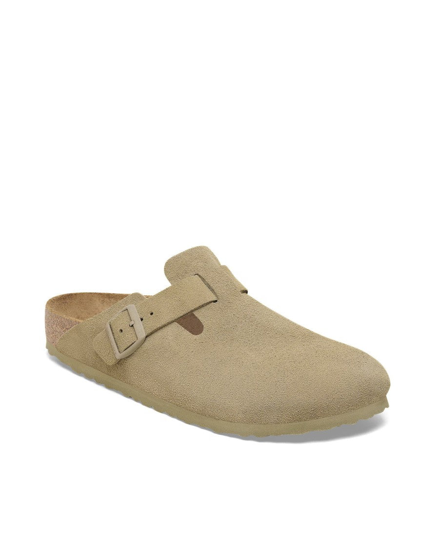 Birkenstock Innovative Suede Slip-On Clog With Cork Footbed