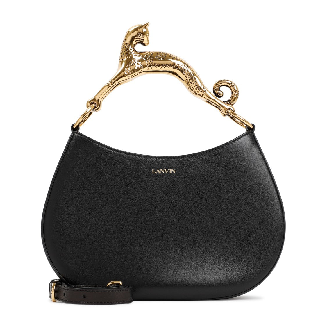 Lanvin Embellished-Handle Hobo Bag