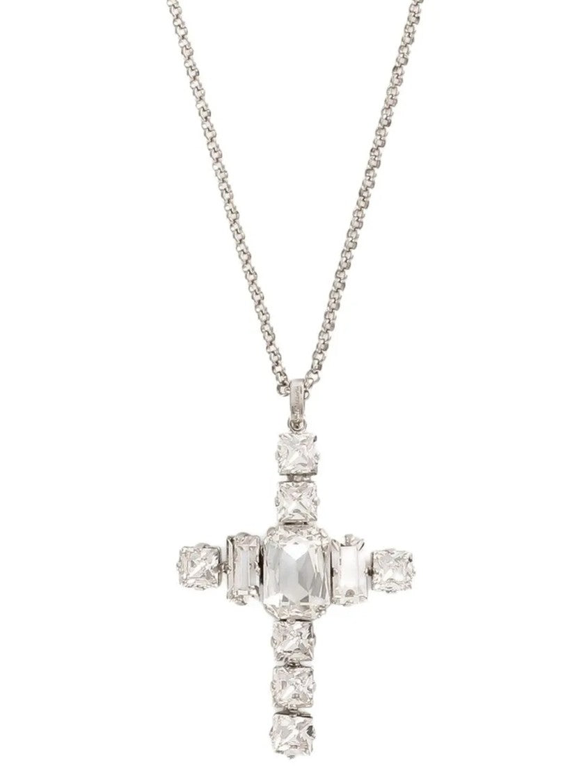 Dolce & Gabbana Rhinestone Cross Necklace