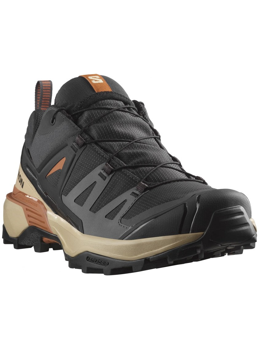 Salomon Rugged Black Trail Running Shoes With Supportive Overlays