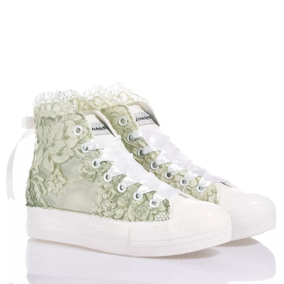Mimanera Airlines Platform Green Amabel Sneakers