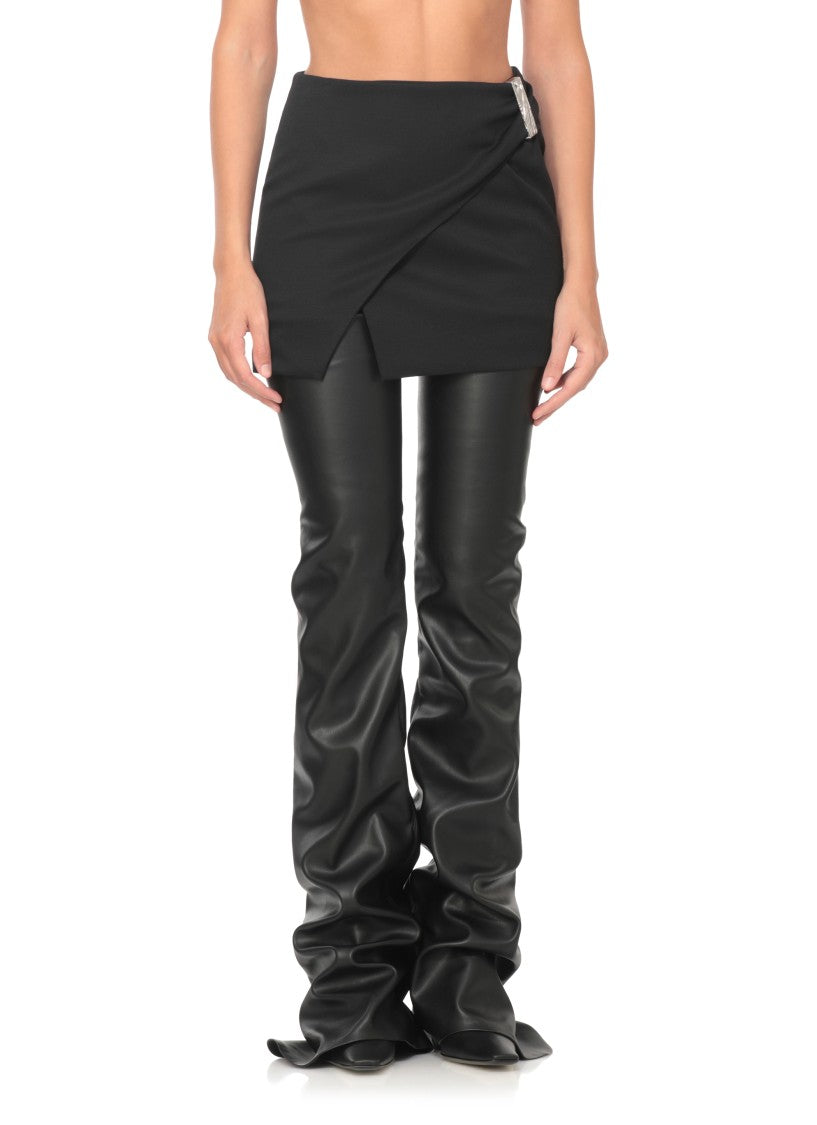 The Attico Virgin Wool Mini Skirt