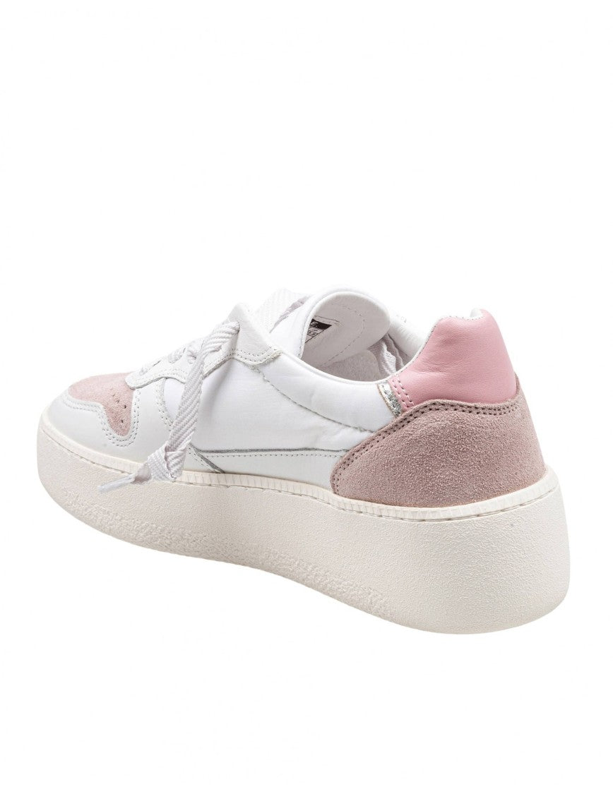D.A.T.E Sneakers Court Platform In Leather And Suede