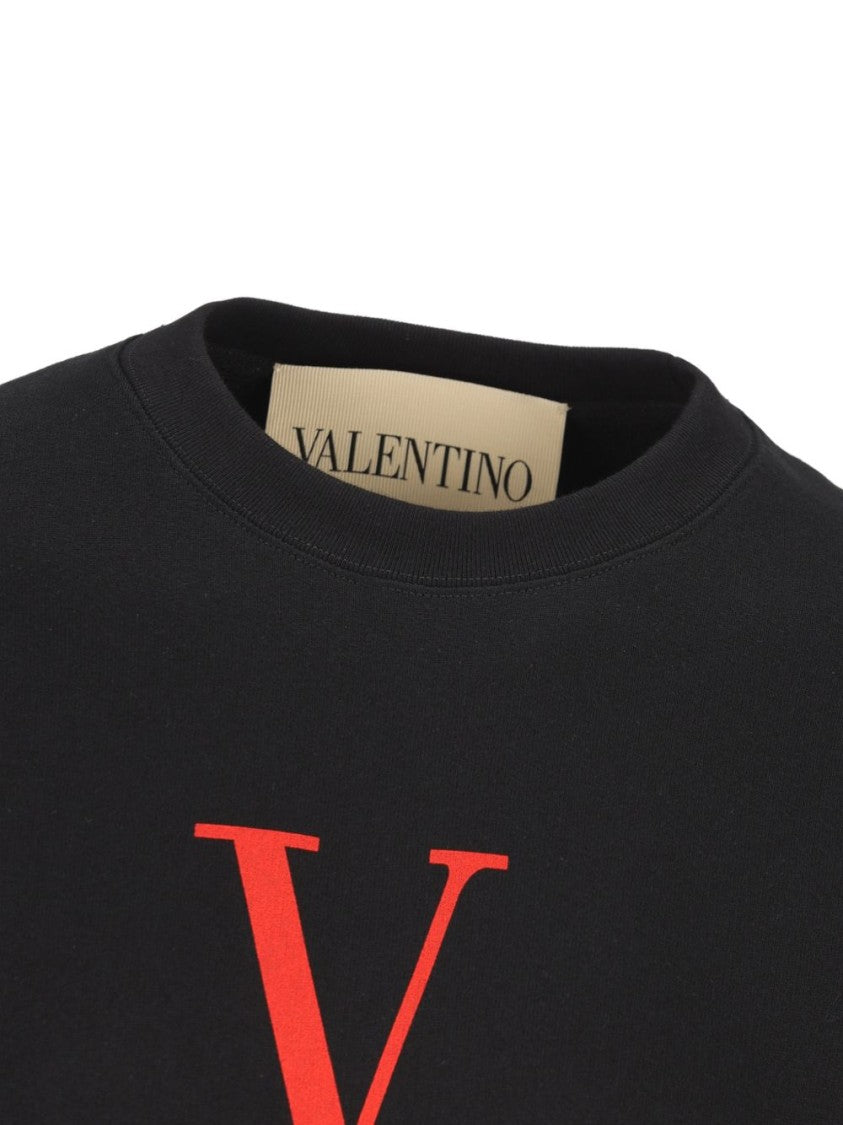 Valentino Garavani Crew Neck Black Sweater