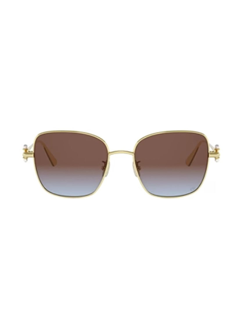 Dior Tribales S1u Rectangular Gold Sunglasses