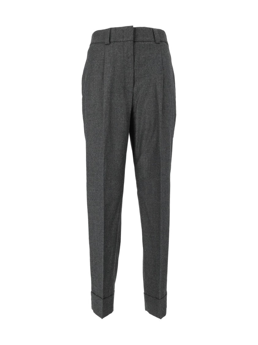 Peserico Tailored High-Waisted Tapered Pants