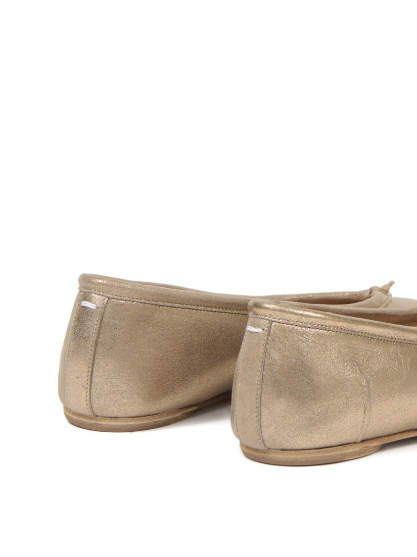 Maison Margiela Gold Ballerina Flats