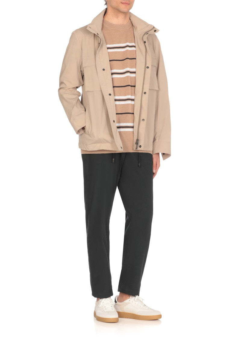 Peserico Beige Cotton And Linen T-Shirt