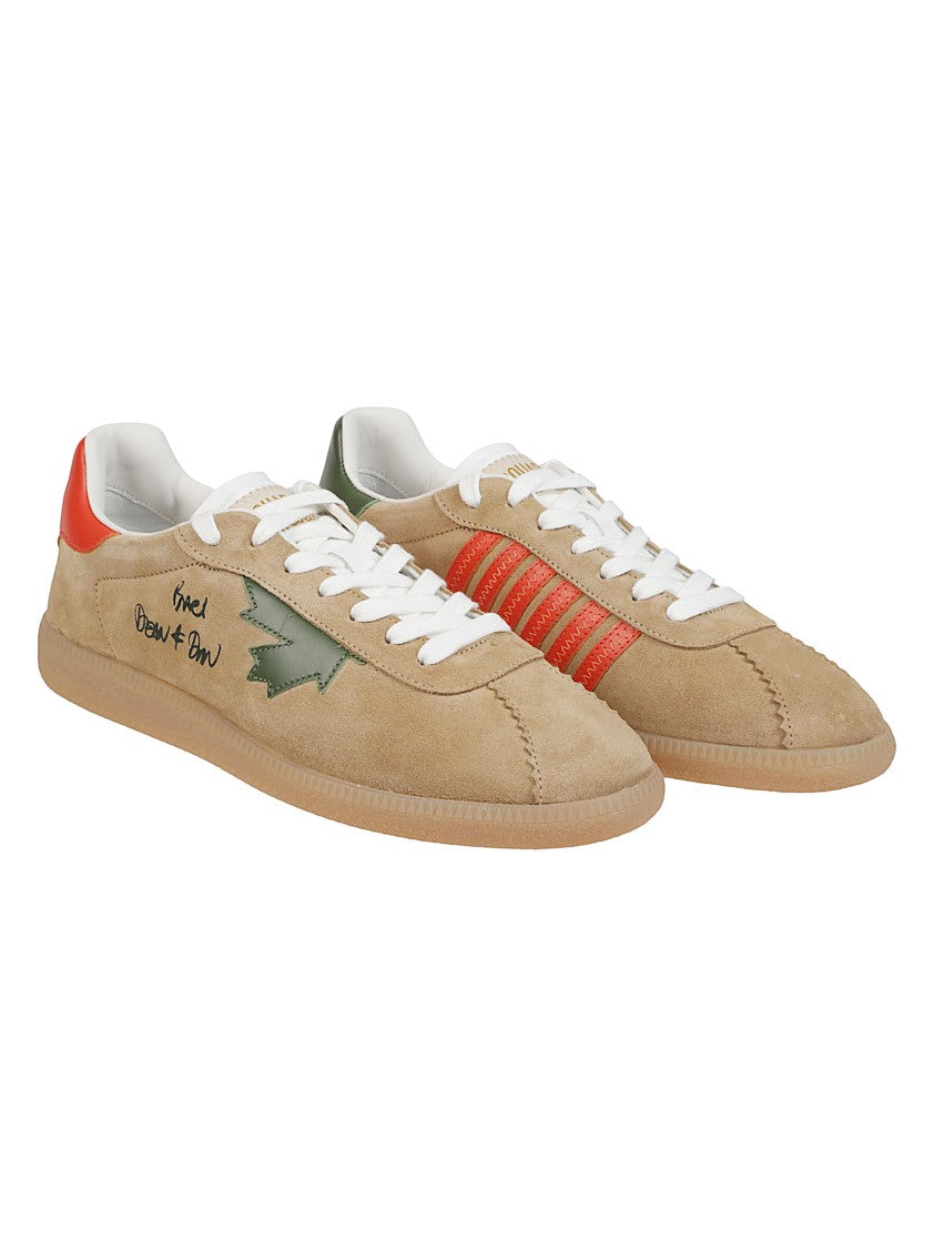 Dsquared2 Rebels Beige Suede Low Sneakers