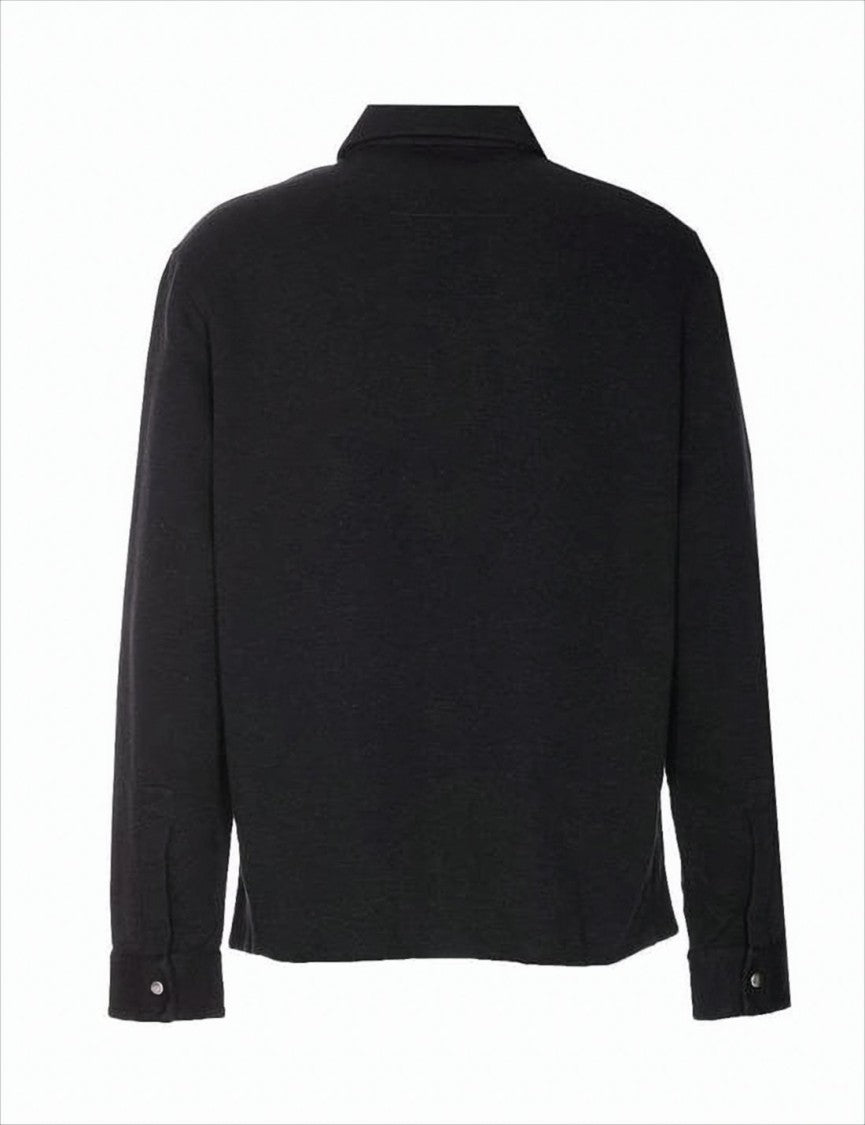 Givenchy Black Bomber Jacket With Minimalist Design And Classic Collar