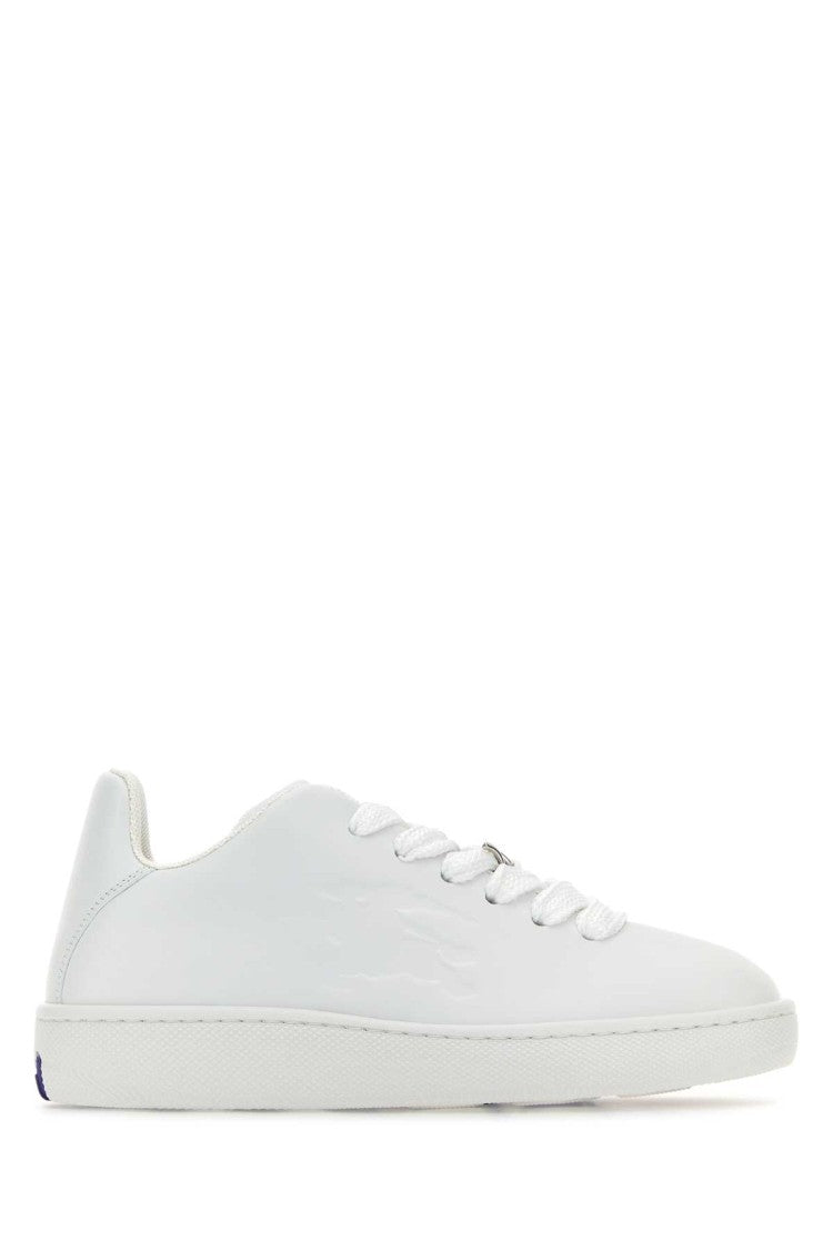 Burberry White Leather Sneakers