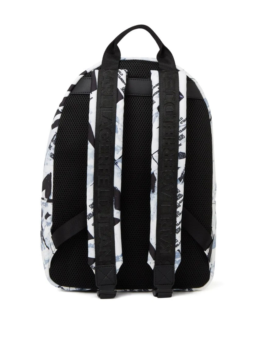 Karl Lagerfeld Structured Black Backpack With Minimalist Design