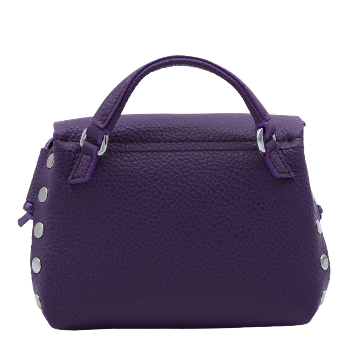 Zanellato Textured Handbag With Silver-Tone Accents