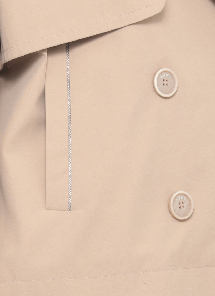 Peserico Double Breasted Trench Coat