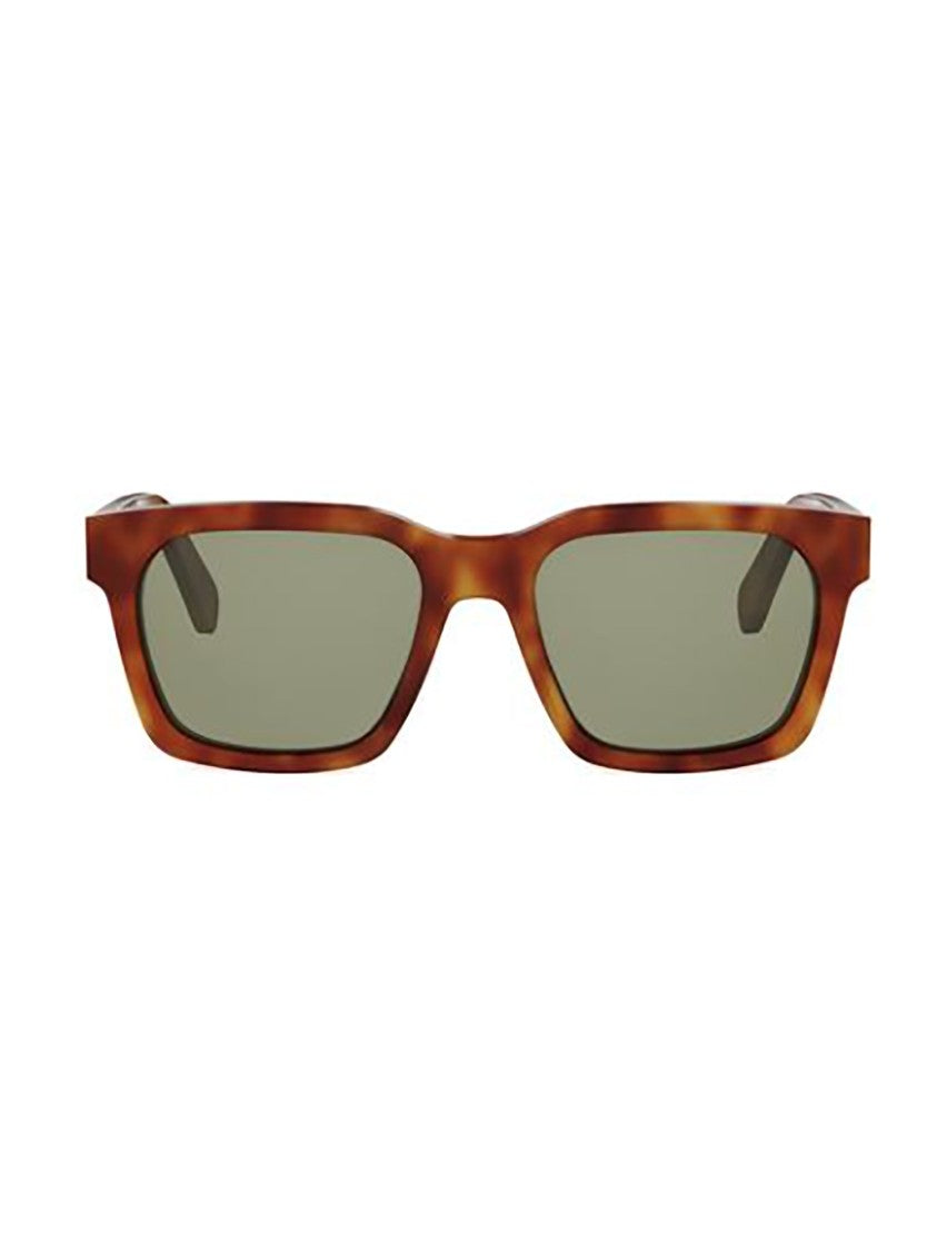 Celine Tortoiseshell Cl40248i Rectangular Metallic Sunglasses