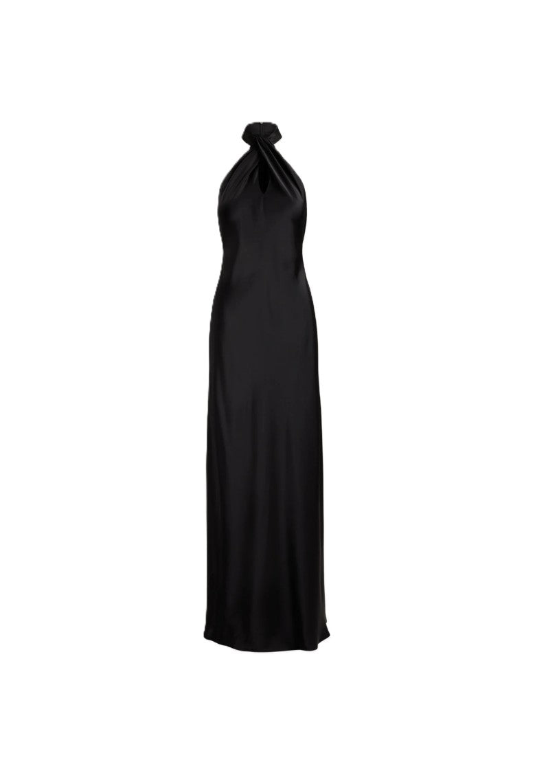 Lauren Ralph Lauren Halter Neck Keyhole Flowing Maxi Dress