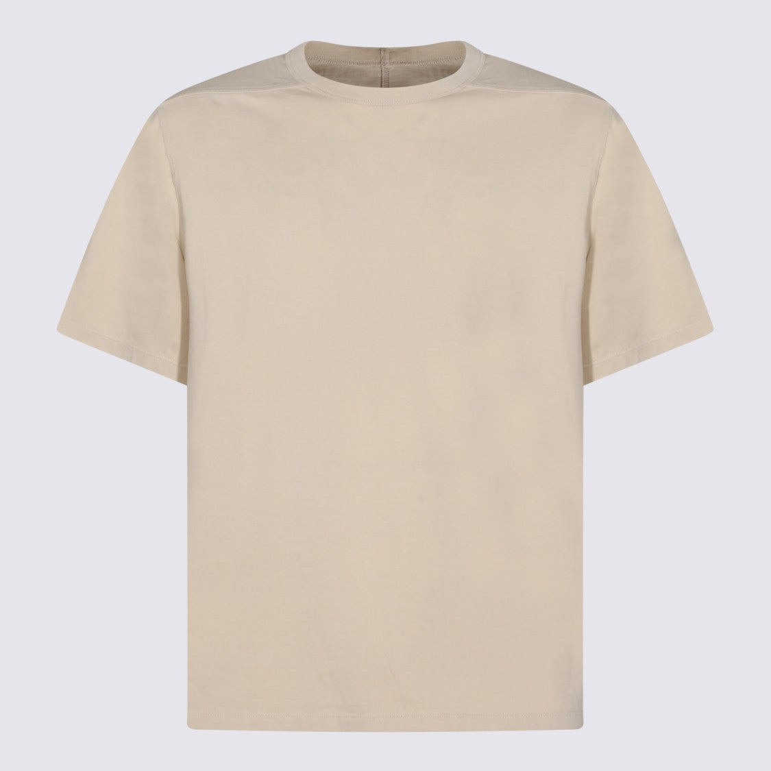 Rick Owens Sand Cotton Short-Sleeve Shirt