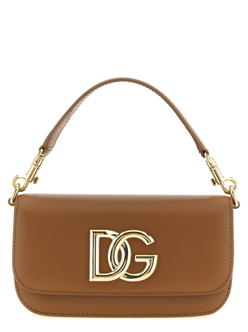 Dolce & Gabbana Rectangular Brown Calf Leather Handbag