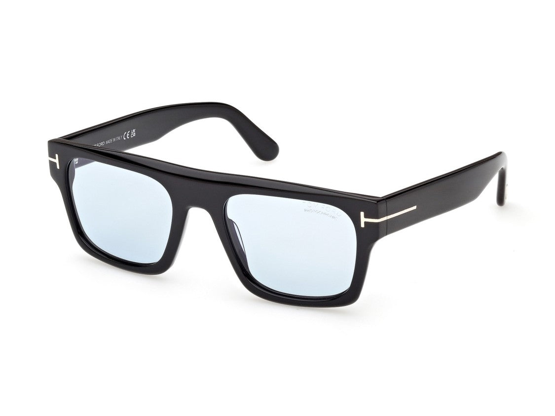 Tom Ford Ft1337 Metallic Accent Square Sunglasses