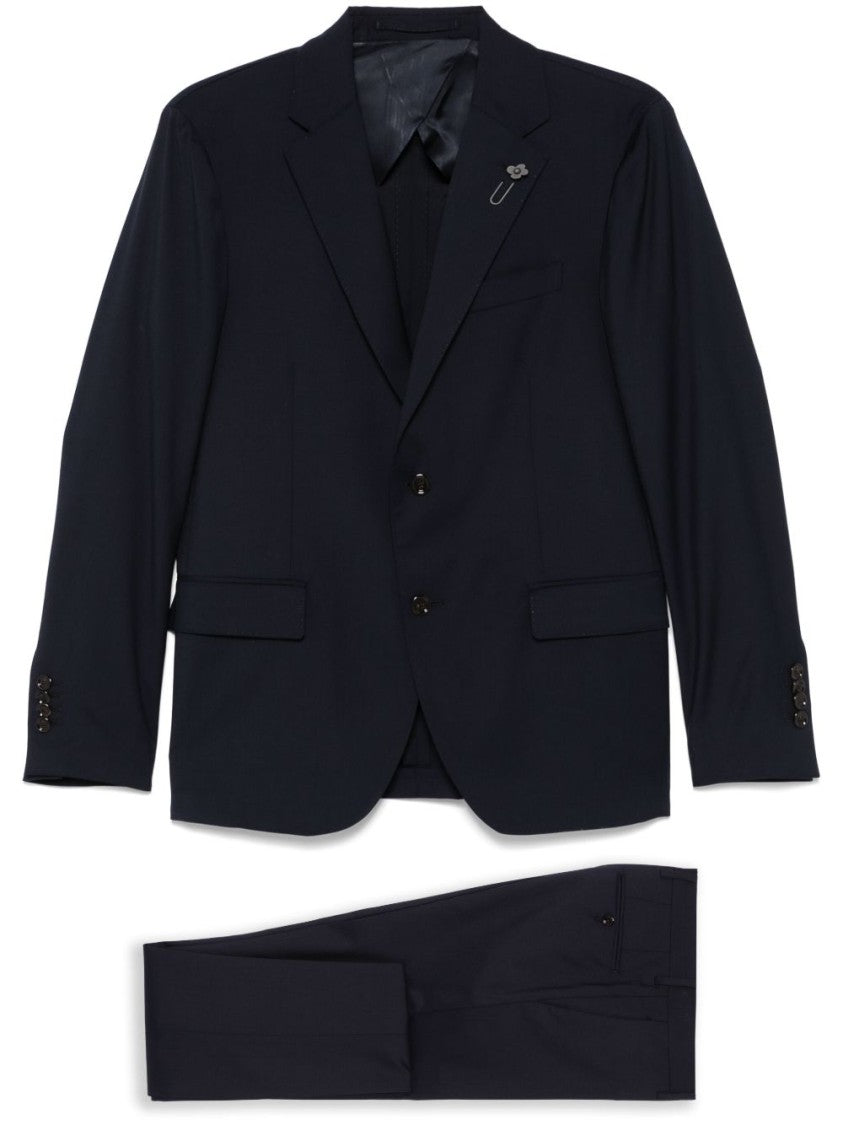 Lardini Tailored Blue Wool Suit