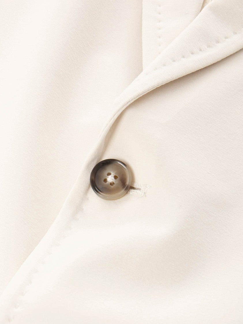 Circolo 1901 Light Beige Tailored Jacket With Notch Lapel
