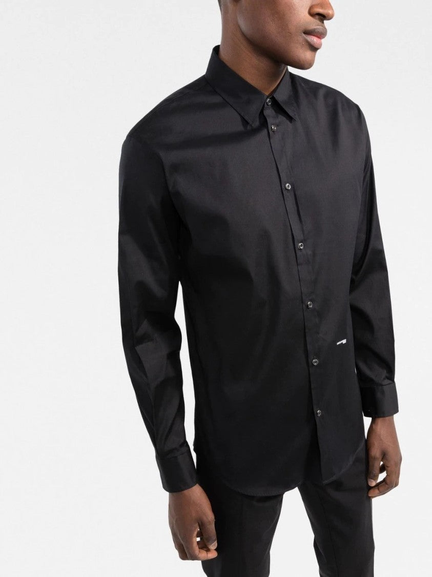 Dsquared2 Tailored Black Button-Down Shirt
