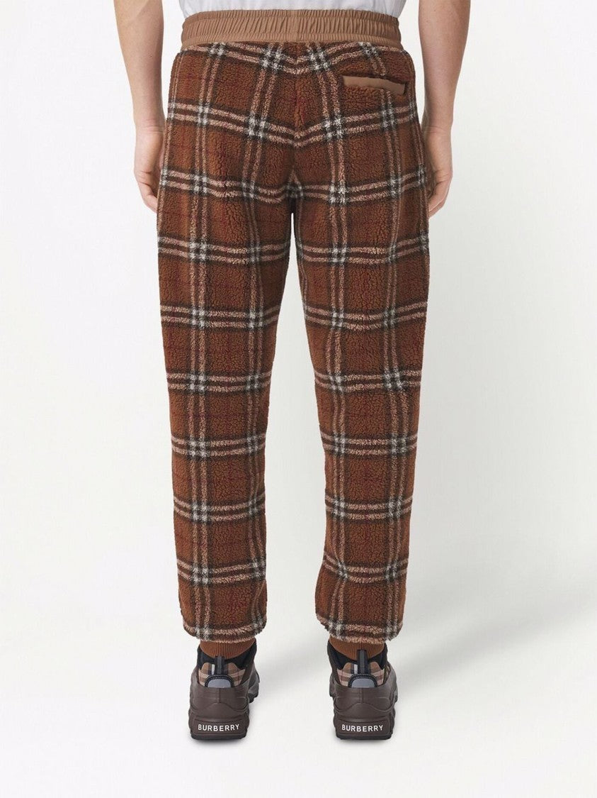 Burberry Plaid Trousers With Relaxed Fit
