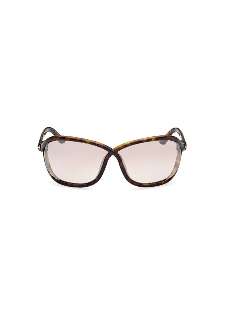 Tom Ford Oversized Brown Frame Sunglasses With Sleek Design