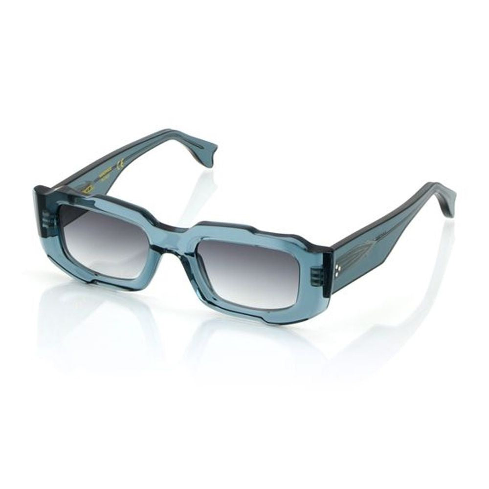 Monokol Concept Eyewear Mk285 Squared Transparent Blue Sunglasses