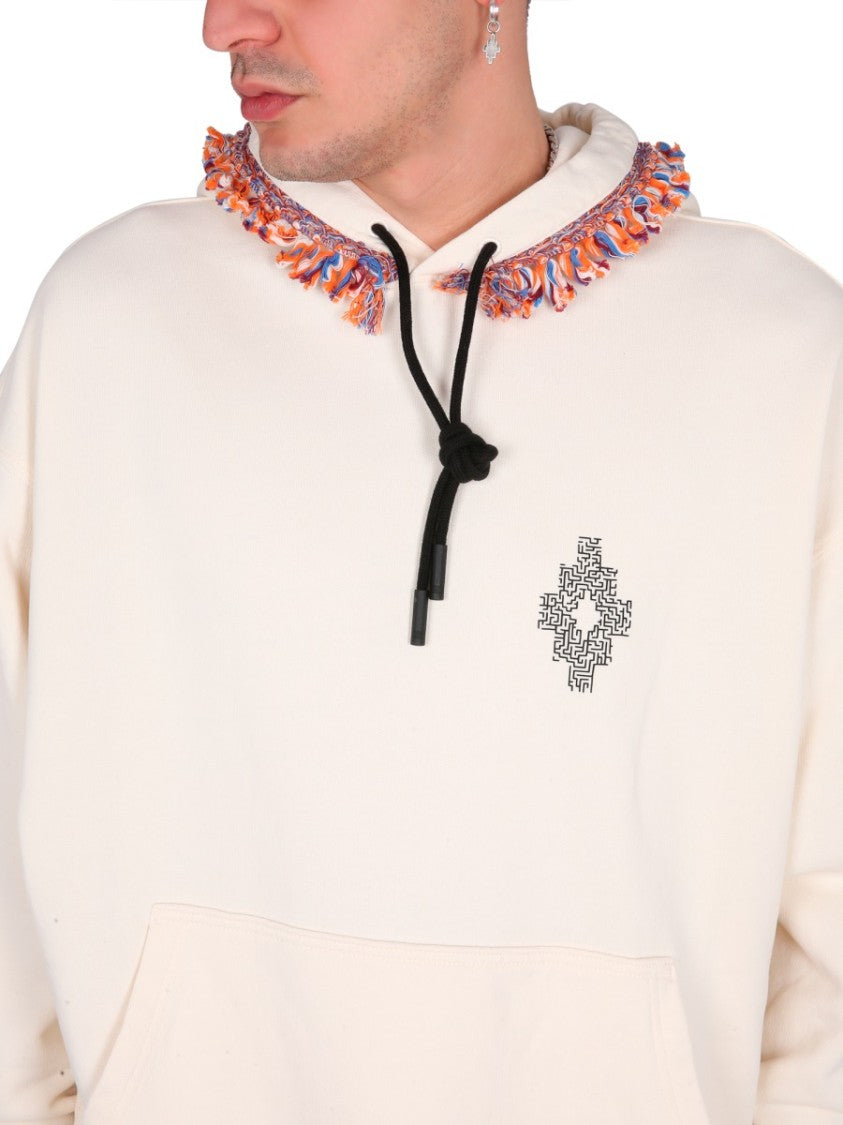 Marcelo Burlon Fringes Sweatshirt
