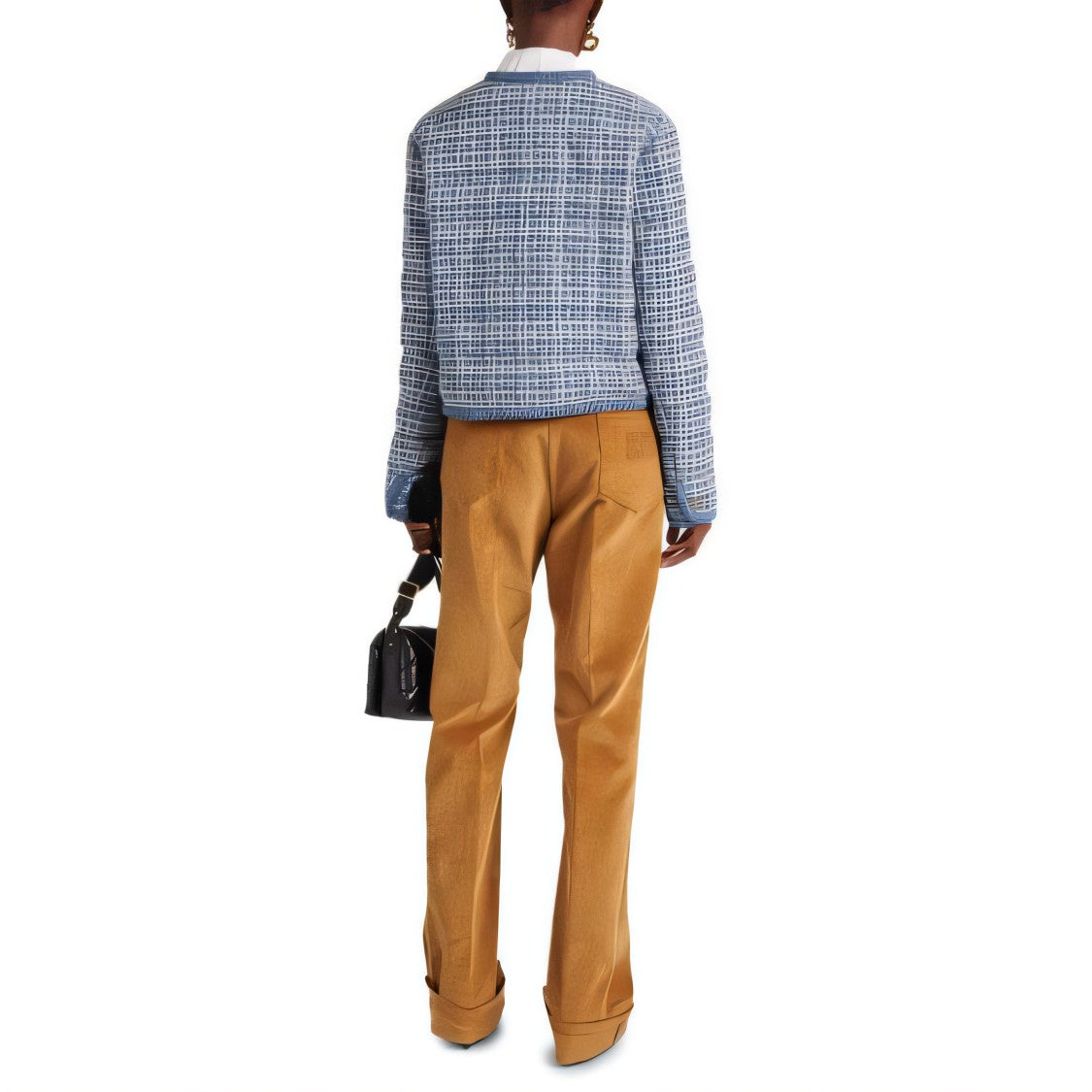 Moncler Textured Woven Design Moncler Down Jacket