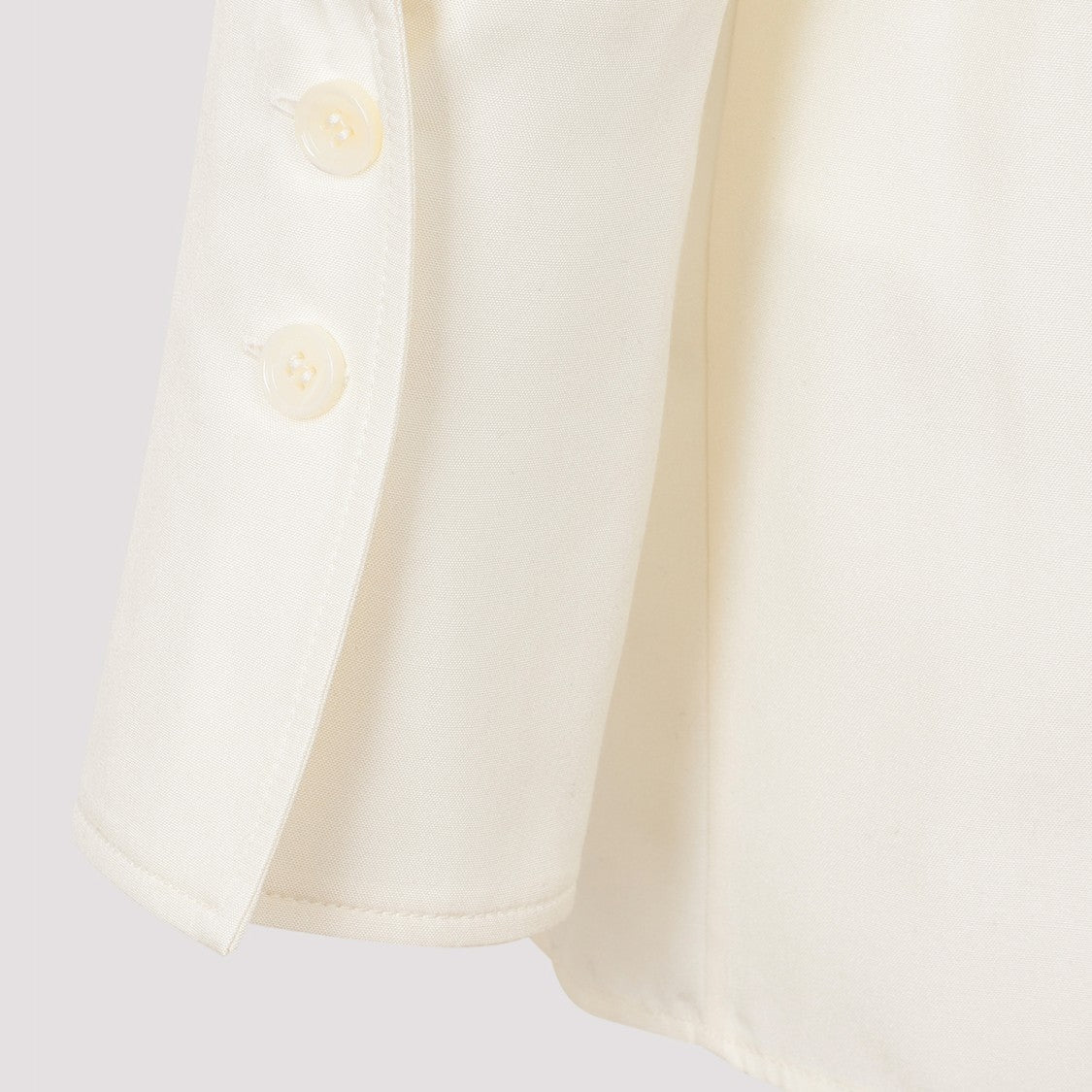 Givenchy White Cream Silk Foulard Blouse