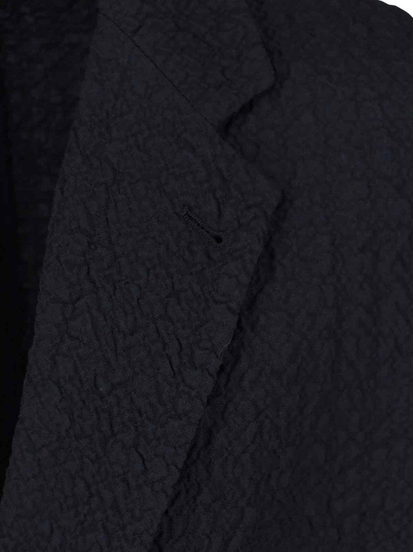 Giorgio Armani Single-Breasted Blazer – Navy