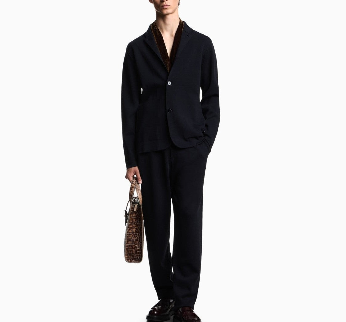 Emporio Armani Guru Collar Black Blazer