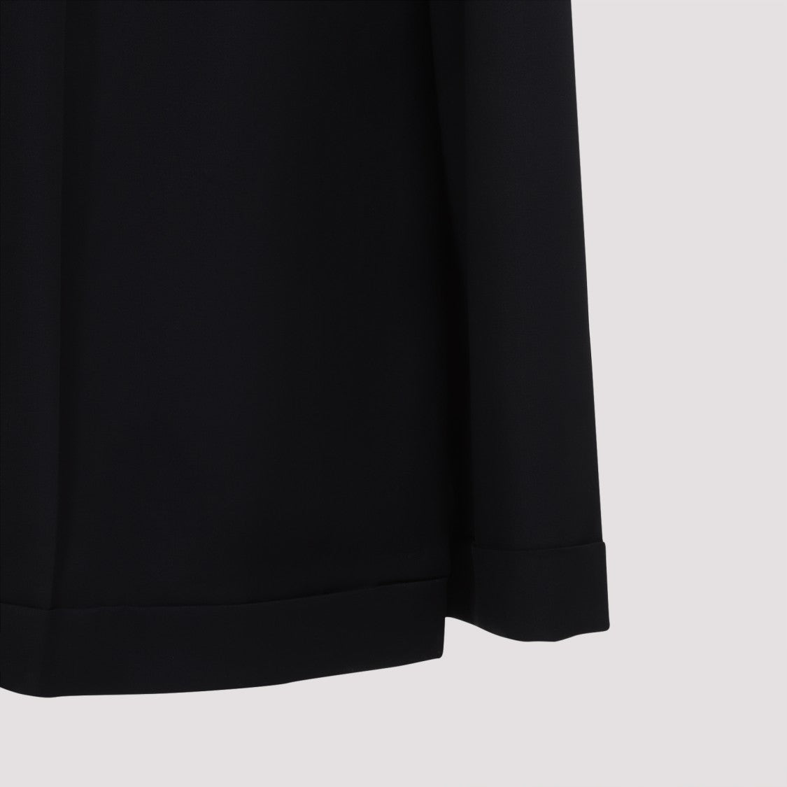 Moschino High-Waisted Black Maxi Skirt With Pleated Design