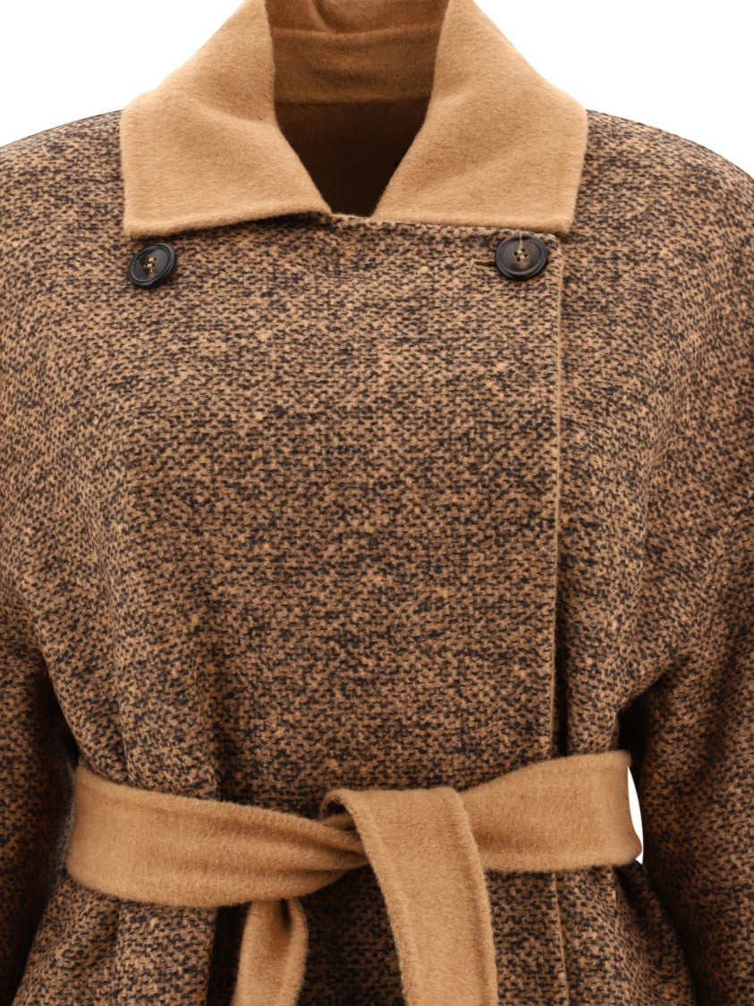 Max Mara "Evelin" Reversible Camel And Wool Coat