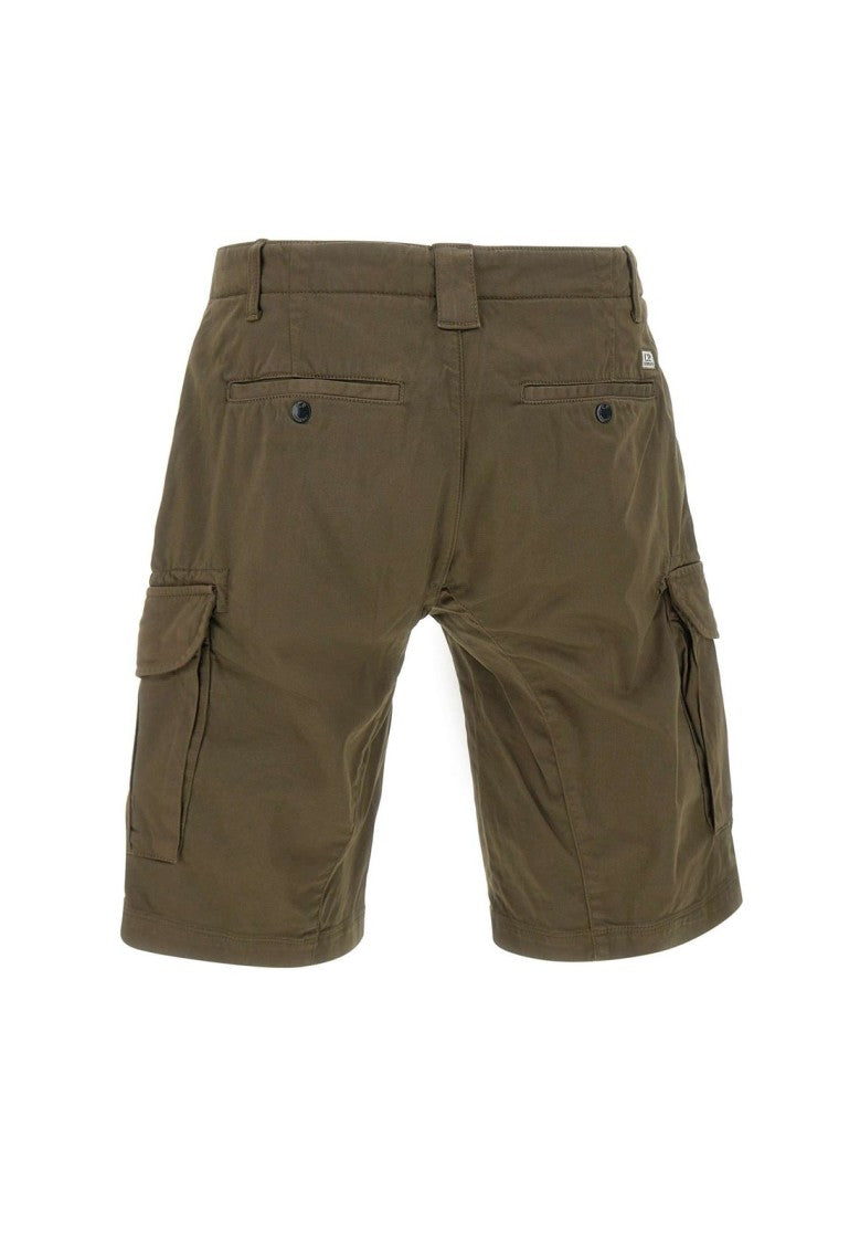 C.P. Company Structured Brown Shorts With Multiple Pockets