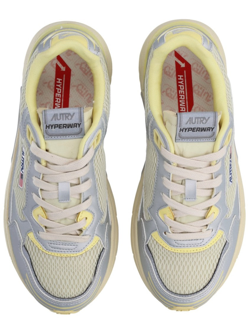 Autry Layered Mesh Synthetic Overlays Sneakers