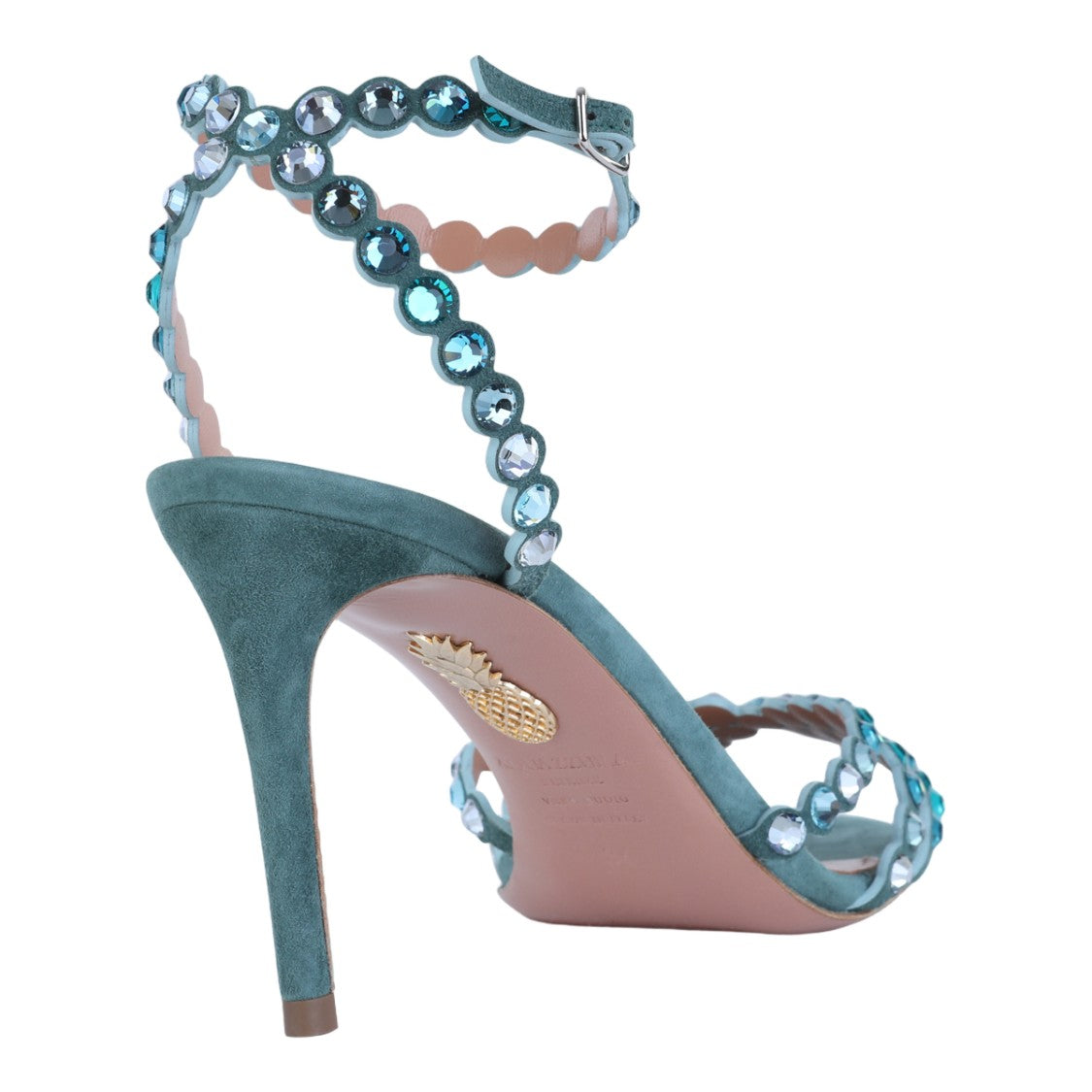 Aquazzura High-Heeled Sandals With Scalloped Straps