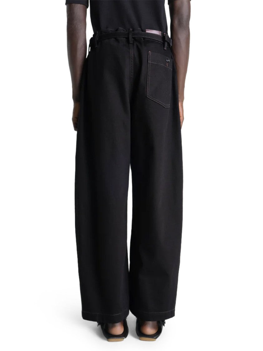 Lemaire Wide-Leg Maxi Trousers With High Waist