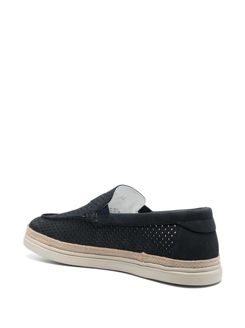 Casadei Nabuk Slip-On Loafers