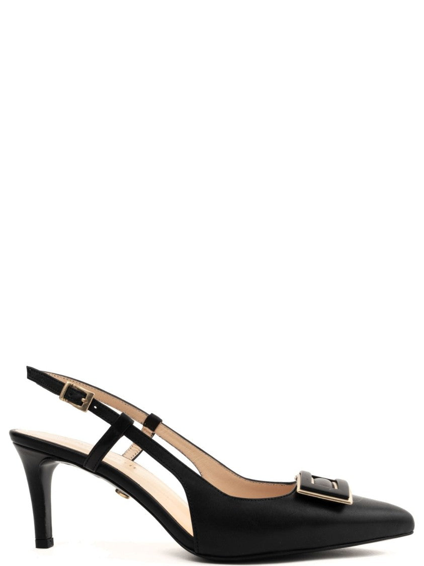 Sergio Moretti Classic Part-Open High Heels With Buckle Detail