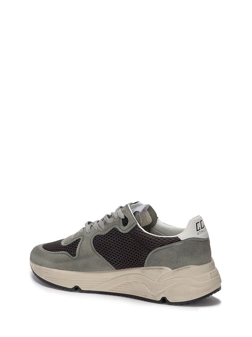 Golden Goose Running Net Upper Suede Toe And Spur Leather Star